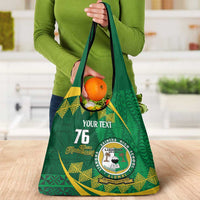 Personalised Tonga Liahona-Saineha High School Grocery Bag Happy 76 Years Anniversary LT14 - Polynesian Pride