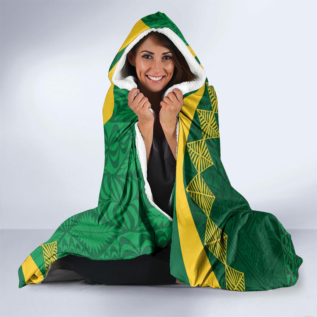 Personalised Tonga Liahona-Saineha High School Hooded Blanket Happy 76 Years Anniversary LT14 - Polynesian Pride