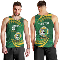Personalised Tonga Liahona-Saineha High School Men Tank Top Happy 76 Years Anniversary LT14 - Polynesian Pride