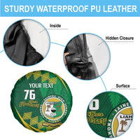 Personalised Tonga Liahona-Saineha High School Spare Tire Cover Happy 76 Years Anniversary LT14 - Polynesian Pride
