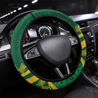 Tonga Liahona-Saineha High School Steering Wheel Cover Happy 76 Years Anniversary LT14 Universal Fit Green - Polynesian Pride