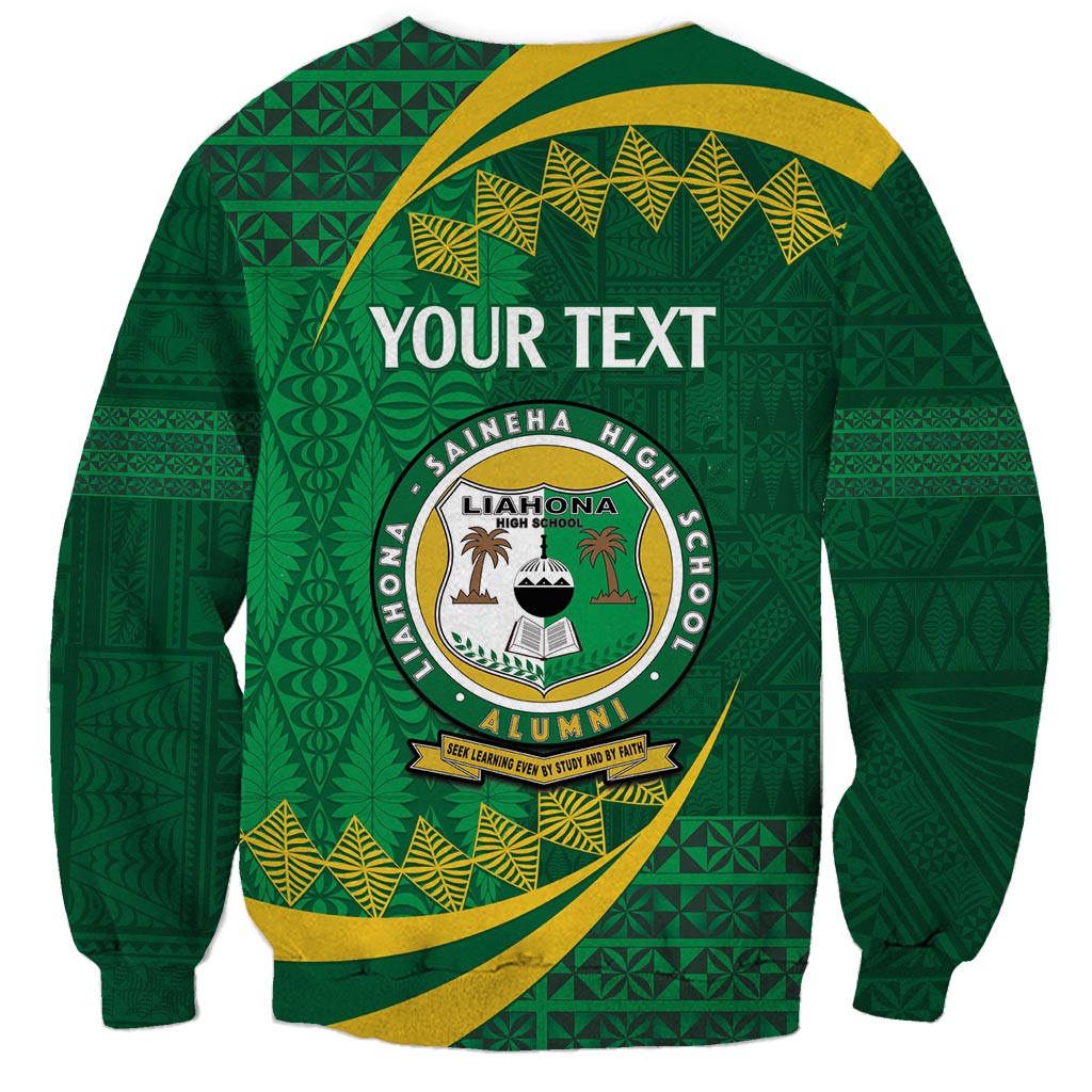 Personalised Tonga Liahona-Saineha High School Sweatshirt Happy 76 Years Anniversary LT14 - Polynesian Pride