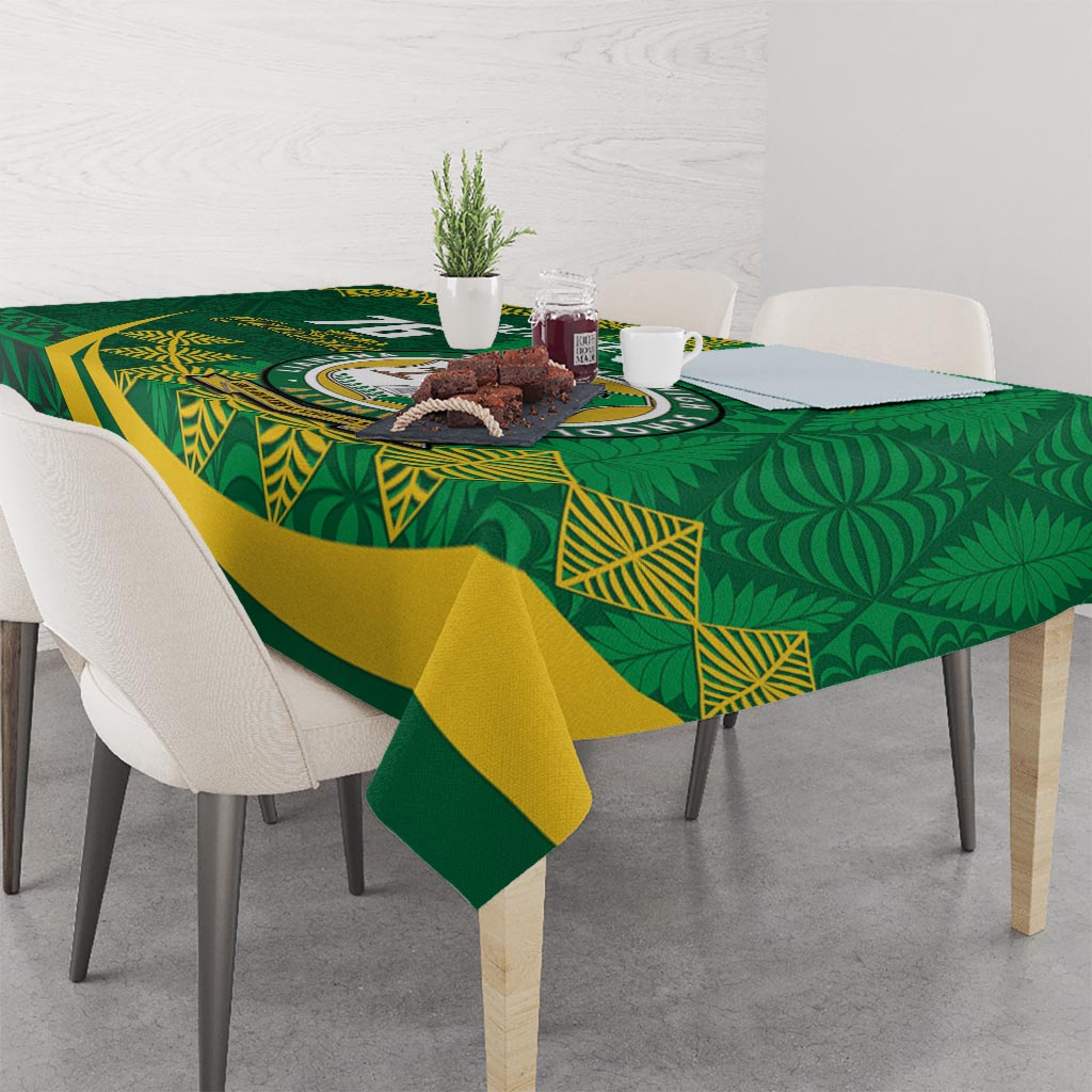 Personalised Tonga Liahona-Saineha High School Tablecloth Happy 76 Years Anniversary LT14 - Polynesian Pride