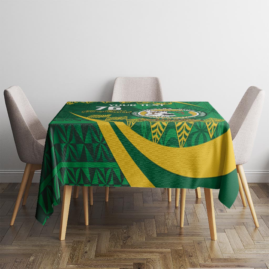 Personalised Tonga Liahona-Saineha High School Tablecloth Happy 76 Years Anniversary LT14 - Polynesian Pride