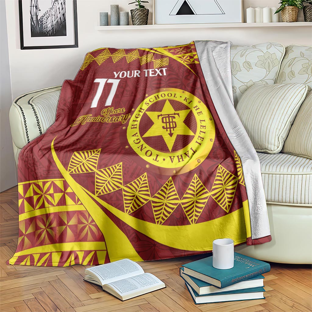 Personalised Tonga High School Blanket Happy 77 Years Anniversary