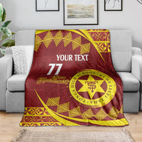 Personalised Tonga High School Blanket Happy 77 Years Anniversary LT14 - Polynesian Pride
