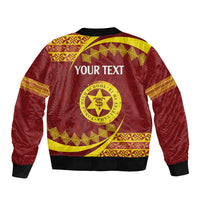 Personalised Tonga High School Bomber Jacket Happy 77 Years Anniversary LT14 - Polynesian Pride