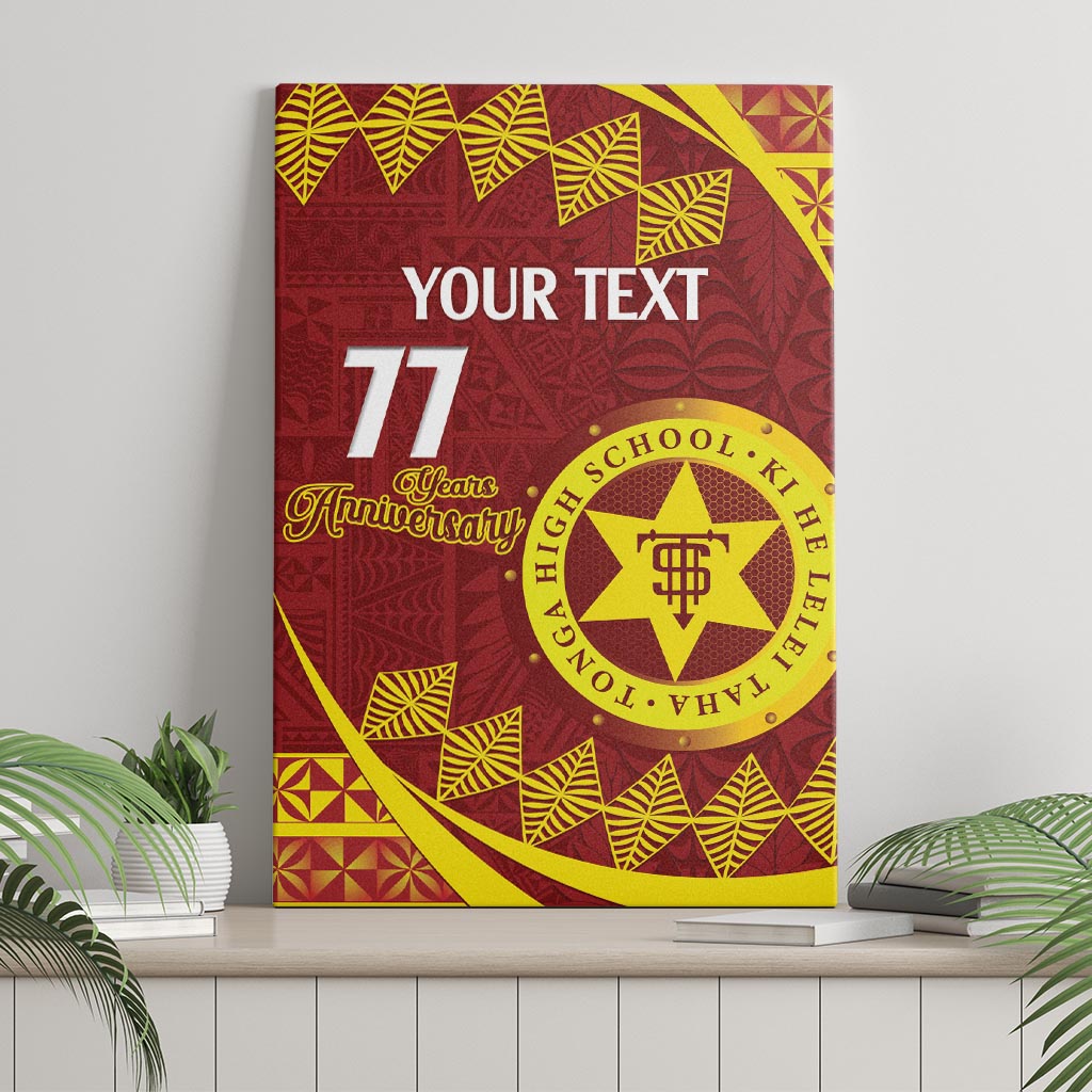 Personalised Tonga High School Canvas Wall Art Happy 77 Years Anniversary LT14 - Polynesian Pride