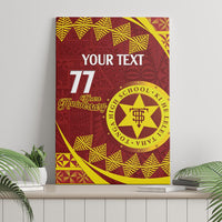 Personalised Tonga High School Canvas Wall Art Happy 77 Years Anniversary LT14 - Polynesian Pride