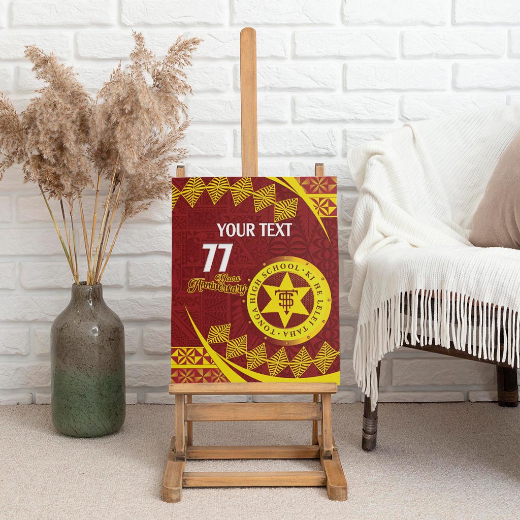 Personalised Tonga High School Canvas Wall Art Happy 77 Years Anniversary LT14 - Polynesian Pride