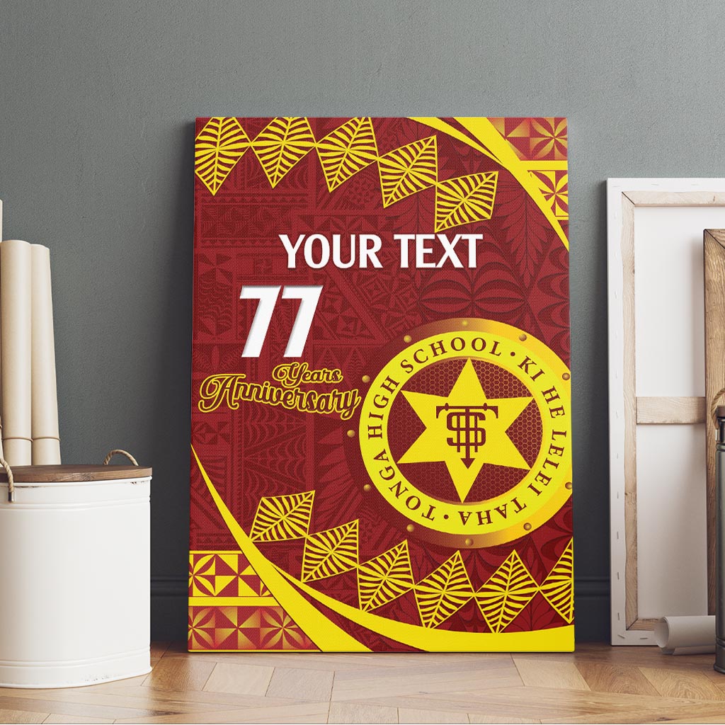 Personalised Tonga High School Canvas Wall Art Happy 77 Years Anniversary LT14 - Polynesian Pride