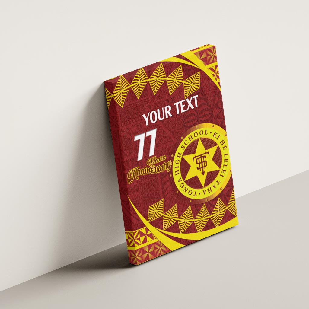 Personalised Tonga High School Canvas Wall Art Happy 77 Years Anniversary LT14 - Polynesian Pride