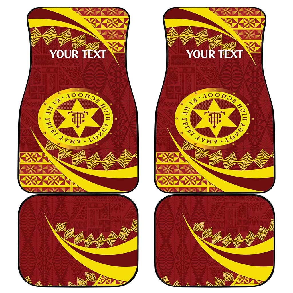 Personalised Tonga High School Car Mats Happy 77 Years Anniversary LT14 - Polynesian Pride