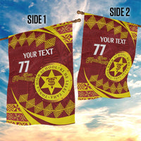Personalised Tonga High School Garden Flag Happy 77 Years Anniversary LT14 - Polynesian Pride