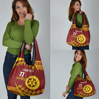 Personalised Tonga High School Grocery Bag Happy 77 Years Anniversary LT14 - Polynesian Pride