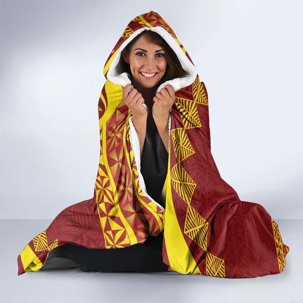 Personalised Tonga High School Hooded Blanket Happy 77 Years Anniversary LT14 - Polynesian Pride