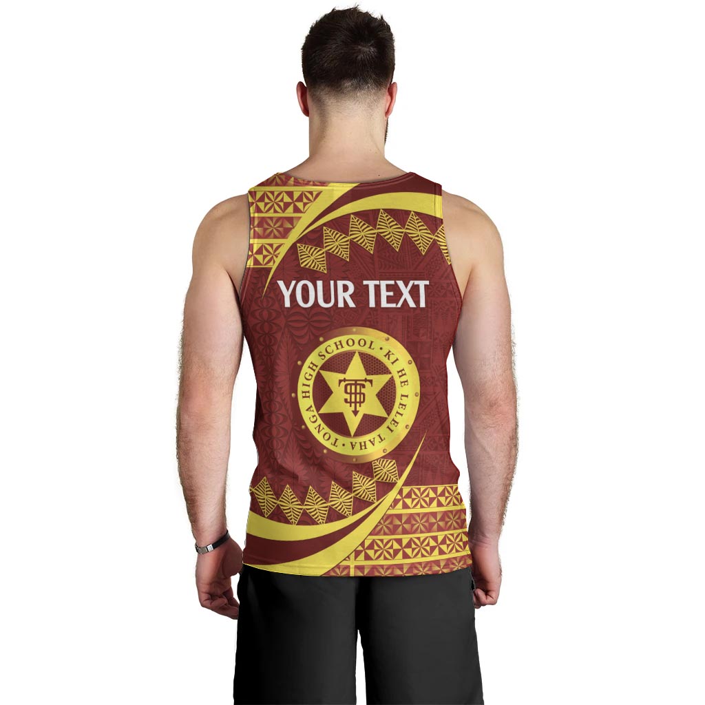 Personalised Tonga High School Men Tank Top Happy 77 Years Anniversary LT14 - Polynesian Pride