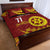 Personalised Tonga High School Quilt Bed Set Happy 77 Years Anniversary