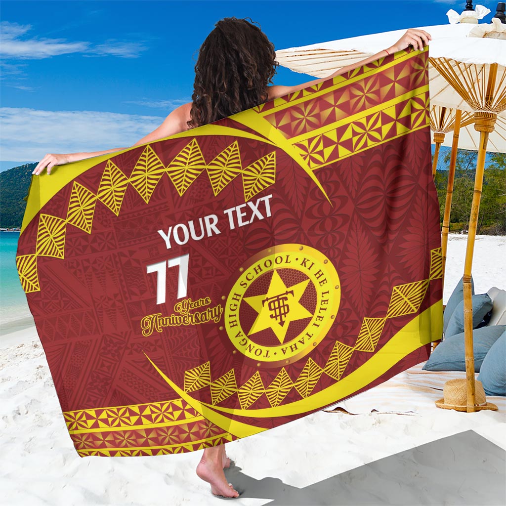 Personalised Tonga High School Sarong Happy 77 Years Anniversary