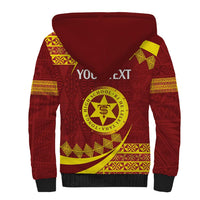Personalised Tonga High School Sherpa Hoodie Happy 77 Years Anniversary LT14 - Polynesian Pride