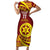 Personalised Tonga High School Short Sleeve Bodycon Dress Happy 77 Years Anniversary
