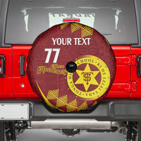 Personalised Tonga High School Spare Tire Cover Happy 77 Years Anniversary LT14 - Polynesian Pride