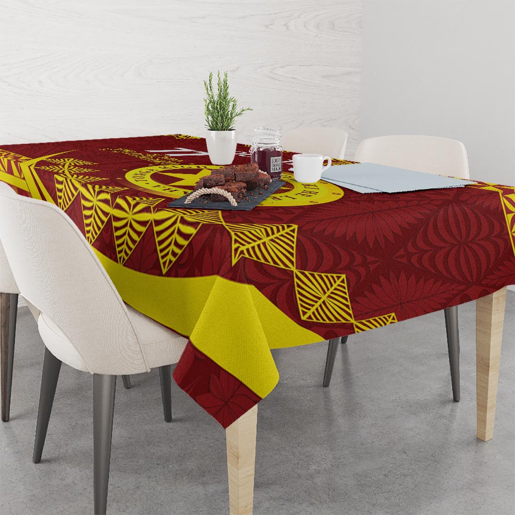 Personalised Tonga High School Tablecloth Happy 77 Years Anniversary LT14 - Polynesian Pride