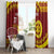 Personalised Tonga High School Window Curtain Happy 77 Years Anniversary