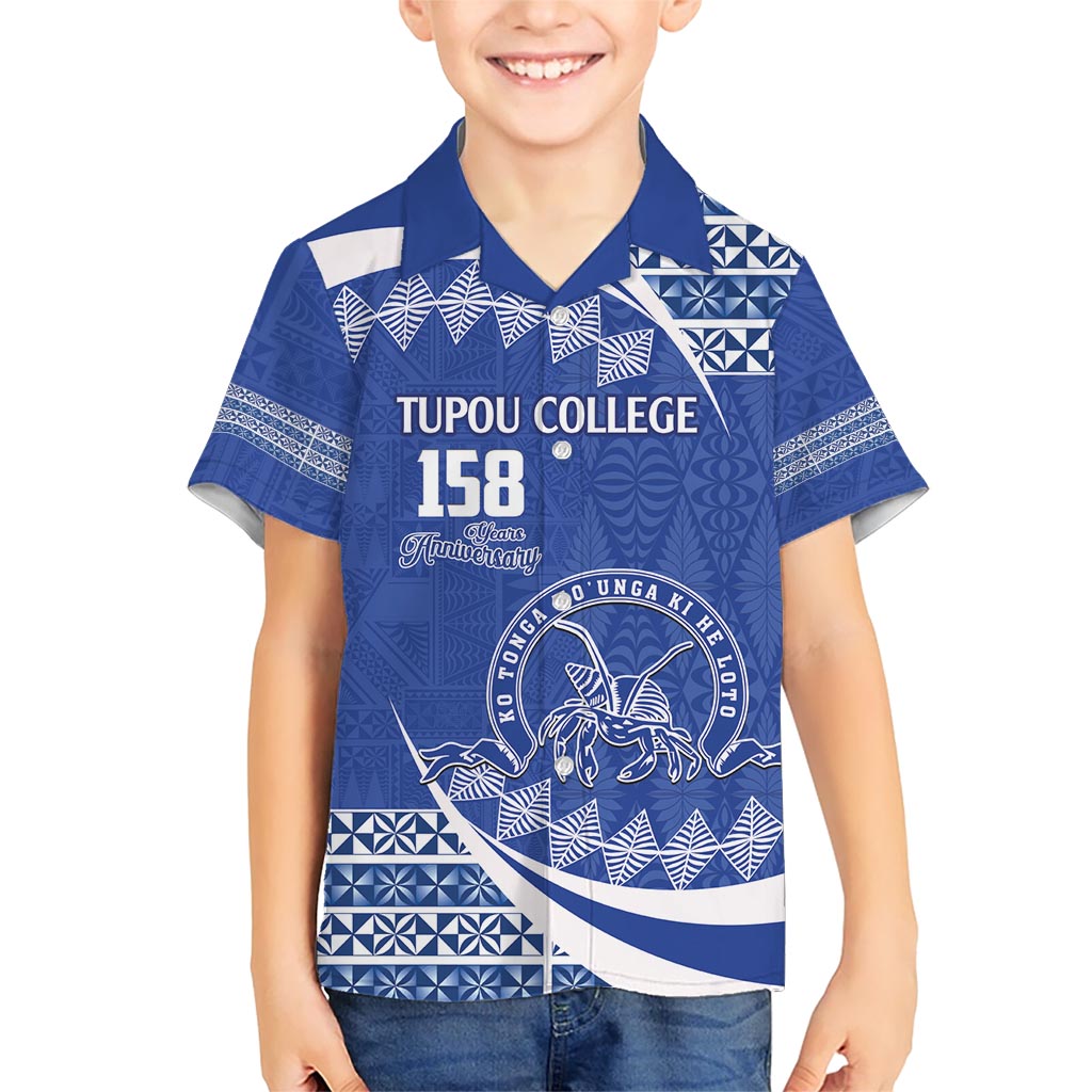 Personalised Tonga Tupou College Toloa Kid Hawaiian Shirt Happy 158 Years Anniversary