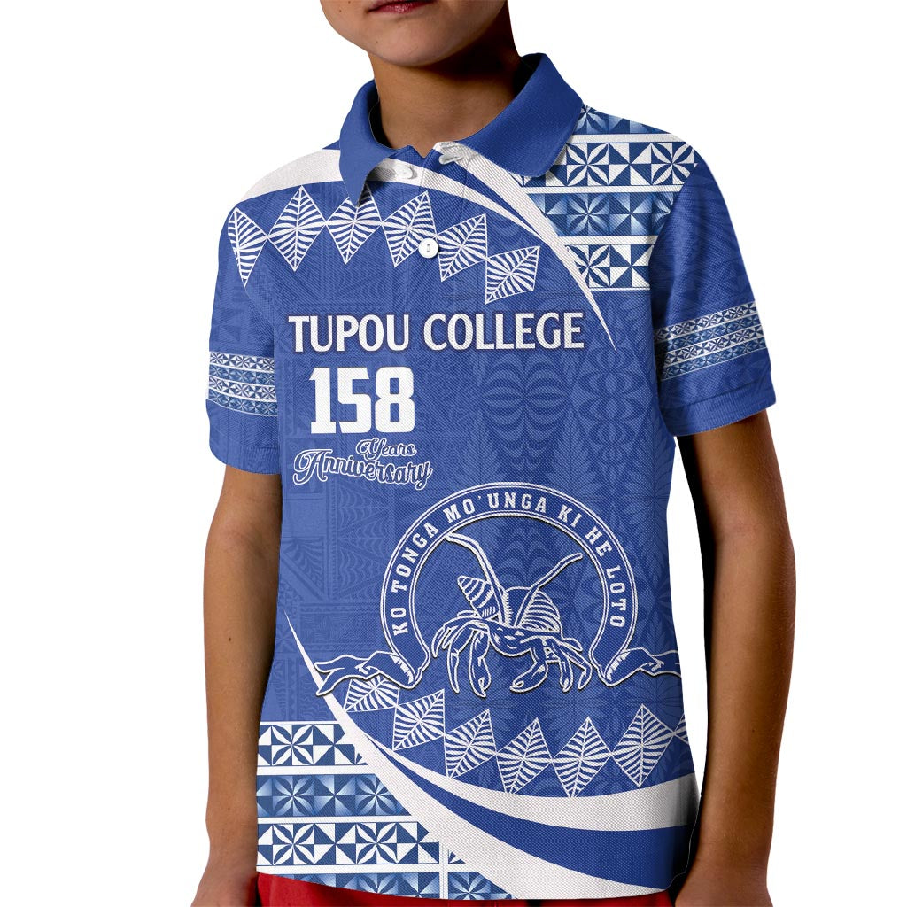 Personalised Tonga Tupou College Toloa Kid Polo Shirt Happy 158 Years Anniversary