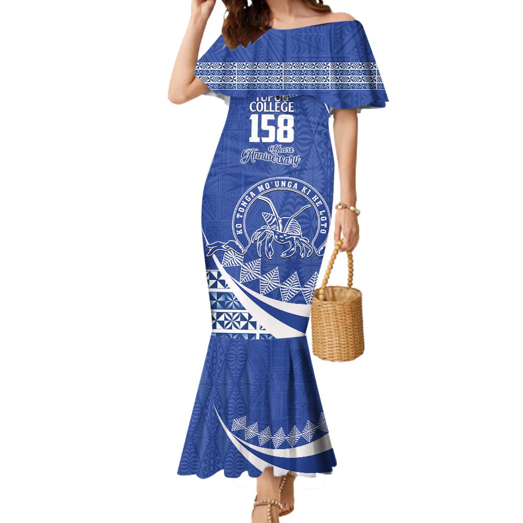 Personalised Tonga Tupou College Toloa Mermaid Dress Happy 158 Years Anniversary