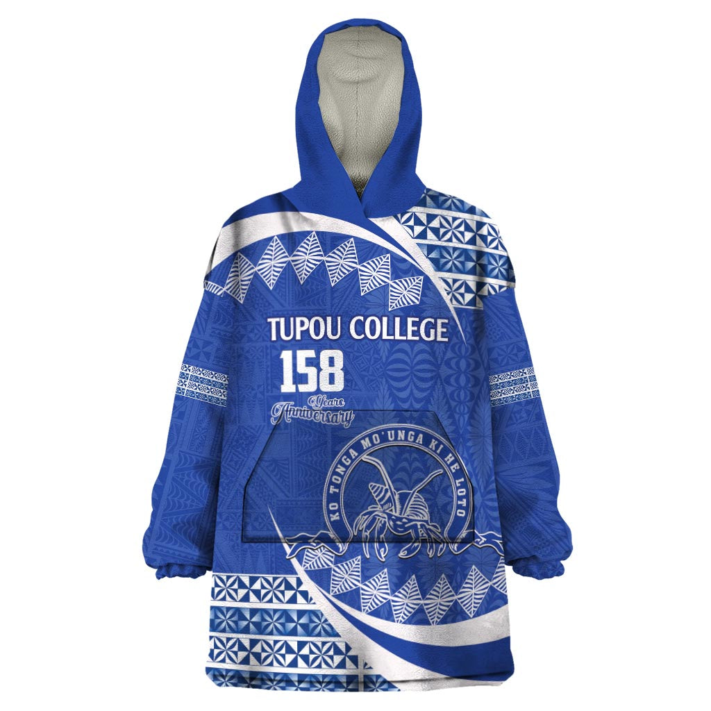 Personalised Tonga Tupou College Toloa Wearable Blanket Hoodie Happy 158 Years Anniversary