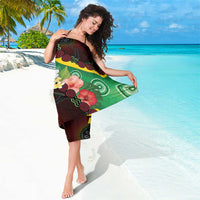 Long God Yumi Stanap Vanuatu Sarong Tropical Flowers Aboriginal Pattern