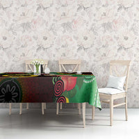 Long God Yumi Stanap Vanuatu Tablecloth Tropical Flowers Aboriginal Pattern LT14 - Polynesian Pride