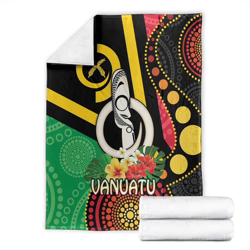 Tamtam Drum Vanuatu Blanket Boar Tusk Aboriginal Flag Style