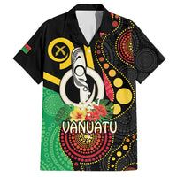 Tamtam Drum Vanuatu Family Matching Long Sleeve Bodycon Dress and Hawaiian Shirt Boar Tusk Aboriginal Flag Style