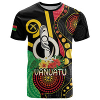 Tamtam Drum Vanuatu T Shirt Boar Tusk Aboriginal Flag Style