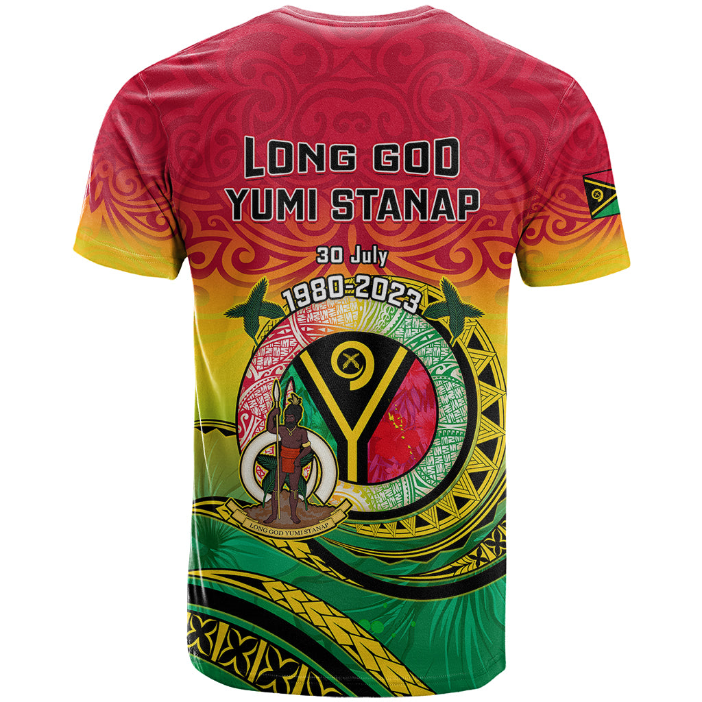 Vanuatu T Shirt Yumi 43 Hapi Independens Dei LT14 - Polynesian Pride