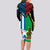 Vanuatu And West Papua Long Sleeve Bodycon Dress Coat Of Arms Mix Flag Style LT14 - Polynesian Pride
