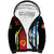 Vanuatu And West Papua Sherpa Hoodie Coat Of Arms Mix Flag Style LT14 Unisex Black - Polynesian Pride