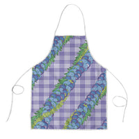 Hawaii Jade Vine Lei Apron Aloha Palaka Motif - Purple LT14 Purple - Polynesian Pride