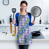 Hawaii Jade Vine Lei Apron Aloha Palaka Motif - Purple LT14 - Polynesian Pride