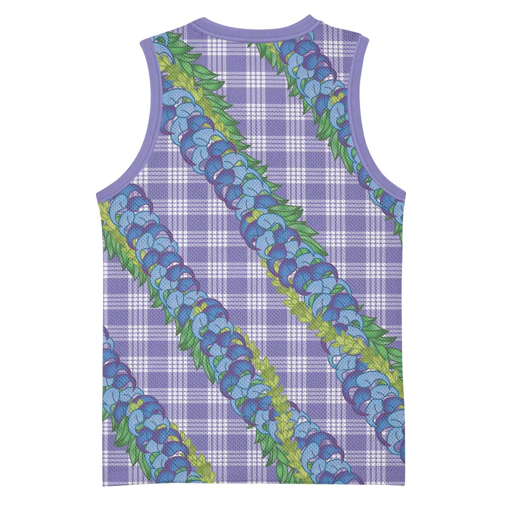 Hawaii Jade Vine Lei Basketball Jersey Aloha Palaka Motif - Purple LT14 - Polynesian Pride