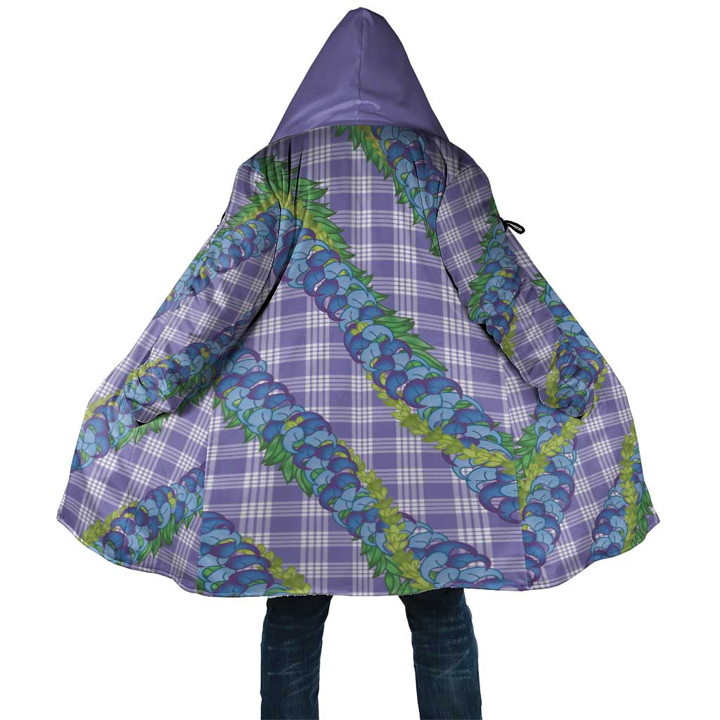 Hawaii Jade Vine Lei Cloak Aloha Palaka Motif - Purple - Polynesian Pride