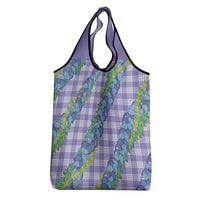 Hawaii Jade Vine Lei Grocery Bag Aloha Palaka Motif - Purple LT14 - Polynesian Pride