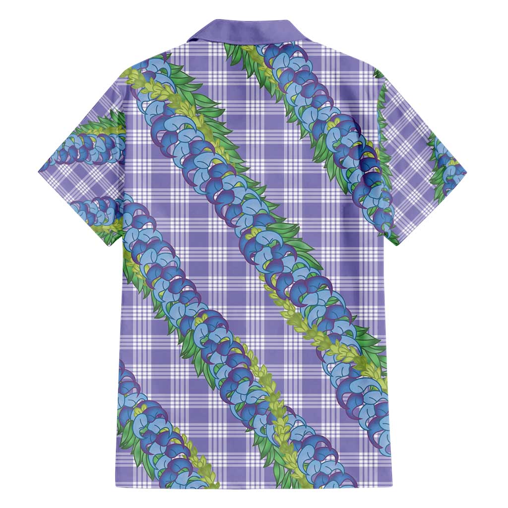 Hawaii Jade Vine Lei Hawaiian Shirt Aloha Palaka Motif - Purple - Polynesian Pride