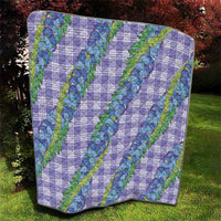 Hawaii Jade Vine Lei Quilt Aloha Palaka Motif - Purple - Polynesian Pride