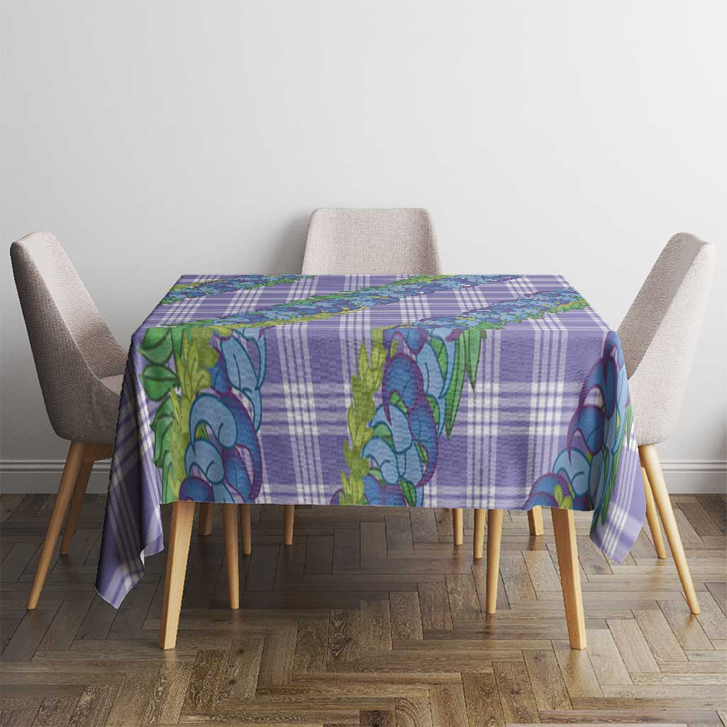 Hawaii Jade Vine Lei Tablecloth Aloha Palaka Motif - Purple LT14 - Polynesian Pride