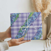 Hawaii Jade Vine Lei Wrapping Paper Aloha Palaka Motif - Purple LT14 - Polynesian Pride