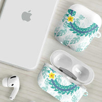 Jade Vine Lei Hawaii AirPods Case Aloha Seamless Tropical Leaves - Polynesian Pride